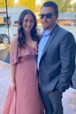 Dress is beautiful. Was a bit tight in the bust and after reading reviews of button not holding closed I added a safety pin under the ruffle and it worked great. Only issue was the length and having to pay to get it hemmed. I'm fairly tall and it was still very long - Caitlin S.
