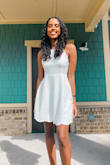 Loved it! Fit a little loose but it was a nice fit. Make sure to iron it before using though because it gets wrinkled so quickly. - Isabella B.