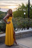 Love this dress it was so comfortable and the color popped in all my photos! - Evelyn R.