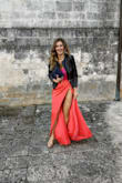 I think M is better choice. I have buy L Size. Wonderful dress. - Monika W.