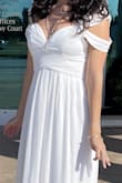 Used this for my small courthouse wedding. Got lots of compliments. The dress is comfortable and true to size. - Angela C.