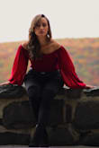 Love this. It's such a great dressy blouse for fall and the color is amazing. The sleeves are so delicate looking. I have received so many compliments on it. - Katerina