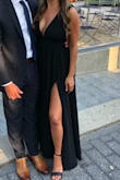 My best friend/bride let us pick our own bridesmaid dresses and I absolutely loved mine! It was classy, sexy and comfortable! I got it tailored to pull up the hem a bit and pull up the arms to not have such a deep V and it came out great. No bra or spanx needed! Definitely going to order in different colors for future weddings! - Brittany C.