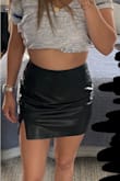 The material is thinner than expected (like super thin) but I'm obsessed with this skirt! It's super flattering and sexy at the same time. I would definitely recommend. - Aliza C.