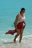 Loved the color and of the coverup and perfect for the beach or pool. Wish it was slightly more shaped but not sure if a smaller size would have been better. - Jennifer L.