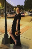 We decided to elope and that mean I need a dress! I'm also 9 months pregnant so finding some that fits is tough! This dress fit like a dream and was perfect for our riverside ceremony!! The adjustable waist was a lifesaver and the slit and v-neckline gave it the right amount of sexiness! It wasn't see through and the material was very comfortable! So happy with my purchase! - Karina N.