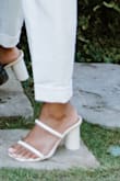 The Noles are a must have shoe in every wardrobe. They do take some breaking in as the straps are plastic. They are true to size, and a great ivory tone for a winter white/monochromatic outfit. - Nithya H.