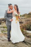 Wore this as my elopement dress and I absolutely loved it. I bought it in a 4 and 6 but the 6 was a little loose in the back so I went with the 4. So elegant looking and our pictures came out beautifully! Would definitely recommend to anyone looking for a nice dress without breaking The bank. - Cara L.