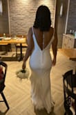 This dress was perfect for my church wedding, simple, delicate and very sexy - Marcela C.