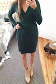 I'm between a xs and s and got an xs. Sweater material is heavy and color is true to picture. So luxurious. - Danielle M.