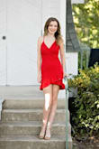 My daughter wore this for some senior casuals. It was a great fit. Beautiful dress. - Wendy H.
