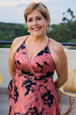 I loved the fabric I just sewed the neckline a little. - Angelica R.