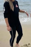 These are the comfiest leggings I've ever bought. The material is super soft, and the quality is incredible. No matter how many washes and dries, they stay the same! - Catherine B.
