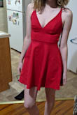 Really pretty dress. The XS was perfect for me, and a small definitely would have been too large. - Elizabeth C.