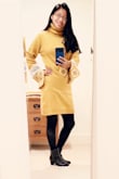 Love this dress! It's perfect for the colder weather. And I like how it looks on me. - Maria T.
