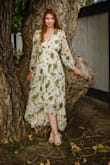 I loved the way this dress felt, but it does look really overwhelmingly big on a small frame. - Gail B.