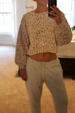 Maybe I am just too tall, but the sweater is unfortunately too short for me. Love the colors and the soft material of sweater. Not against a crop top but just not when im trying to wear a nice cozy sweater! - Jamie F.