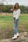 Obsessed with this top!! I wore it to a winery in Nashville for my bachelorette and got so many compliments! - Marlo C.
