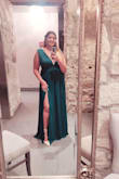 I loved the dress, the material is nice and flowy, I had to go for a wedding in a week, so I just got it altered by my seamstress, just the shoulders were too big on me. - Ruchika S.