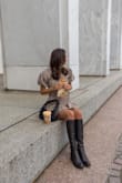 I love this dress! The small fits me perfectly and it's comfortable. Perfect for fall. - Jennifer D.