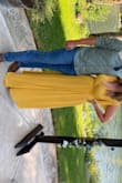 Loved this dress so much! It fit like a glove, was so flattering, and I loved the detailing of the sleeves. I ordered an L, fits true to size. Great for a wedding guest or photos - Emily T.