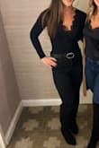 Fits perfect - not too low cut..wore it with jeans and heels - Taylor G.