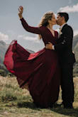This was such a beautiful dress! I loved how flowy it was and the material was very nice. I wore it for my engagement photo shoot and the pictures turned out perfectly! - Christy P.