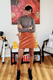 I love everything about this skirt. I'm so happy I bought it. Although I said true to size, I think it fits a little loose, but I don't believe it is meant to hug you super tight anyway. I got a lot of compliments and was asked by a tourist couple if I were a model. Made my night and I absolutely love all my clothes from Lulus. - Ami A.