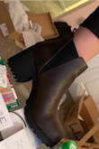 I normally wear size 11, so that's what I ordered and they fit great. I love that they are casual but have a heel to make them sassy. They are comfortable so far, but I haven't worn them for a long period of time. Compared to other very similar but expensive boots, these boots are well worth it! - Margo J.