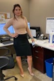 Love this skirt. A little snug around the thighs, but very sexy. - Linda R.