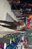These pants are made with heavy material. They go perfect with a body suit shirt.  I love the green color. - Crystal S.