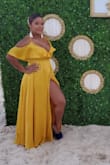 I loved the dress beach wedding color was just like in the picture and just a bit long but perfect. - Yalivis P.