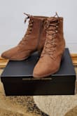 I usually don't go for pointy shoes, but these booties are so cute! They run slightly larger, which makes them comfortable and keeps the toes from feeling cramped. Love the lace up look as well - Laura D.