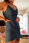 I ordered a size down from my normal because I've ordered a dress before and it didn't fit how I preferred (it was slightly large) dress fitted great, and looked great as well. Got a lot of compliments as well! - Janelle W.
