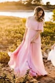 Love this dress! It is long, but I wanted it to be long and flowy for pictures. - Staci M.