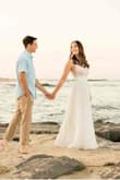 This dress was so comfortable and looks amazing in pictures! I wore it for our engagement photos and couldn't be happier! The side cut outs are so cute, but they do make it difficult to wear a regular bra so I recommend buying a sticky bra. - Danielle L.