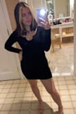 It's so beautiful, i'm actually obsessed with this purchase. I got this for my birthday & it's so sexy / classic and it fits like a glove. Also the long sleeves were literally perfect for a chilly November night! Totally in love, it looks great. - Vicky
