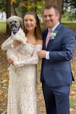 We ultimately decided to have our COVID wedding after all - but on a much smaller scale. Since we are still planning on having our big wedding next year, I was saving my original dress for that day. Got this for a cool fall October wedding and absolutely loved it! So many compliments. 10/10 recommend. - Becky D.