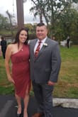 I ordered this dress in washed red. The color is very pretty, but the picture looked more orange/rust where in reality it's dark blush. I received lots of compliments on the dress. The only negative was how high the slit goes. I had to put a few stitches in to keep it closed so I could dance. Not sure if sizing up would have helped that. - Aubrey J.