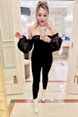 Super cute and fashionable bodysuit. Very comfortable and the sleeves are so lovely. Also wearing the boots from Lulus! - Jennifer L.