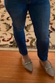 I love these flats! They're nice enough to be worn to work or out to lunch but they're also comfortable enough to be worn while running errands. Great staple. I'm typically a size 7.5/8 but they didn't have either size so I took a chance and ordered the 8.5. I think a size 8 would've been perfect but the 8.5 fits just fine. - Dana S.