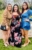 I got so many compliments on this dress! It fit beautifully. It was tooooo much boob for me, so I just wore a bandeau and it was fine. Super pretty! - Megan K.
