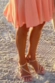 The shoes were super cute, but did run slightly small. They weren't tight to the point of being uncomfortable. - Tia U.