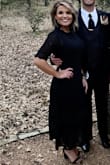 I ordered this along with 2 other Lulus dresses. The model on the website is tall and thin and I thought, "there's no way this will look flattering" but I loved the style and material so much, I just went for it. MOST BEAUTIFUL DRESS EVER. I put it on and I fit like a glove. The arm length for perfectly above the elbow.. The length was mid shin on me and the way it was a sheer lace over a shorter black cami was really classy. The detail on the dress itself is what really sold it. I couldn't believe how many compliments I received. I went with a medium because I normally wear a medium. - Lauren