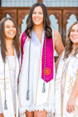 Ordered this dress for my graduation photos and loved it! I was a bit worried that it looked too much like a night gown, but I ended up loving the way it looked with my gown and sashes on with it. Loved that it was flowy for photos. Very pretty and angelic-like! - Sam C.