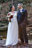 I wore this dress for my Halloween elopement. I really liked the design and fit. - Erica P.