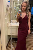 This dress fit perfectly. It was definitely a bit long, even with heels, but I'm short so I expected that. It was snug in all the right places and was so flattering. - Courtney G.