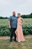 Purchased this as a bridesmaid dress. Color is as shown in the photo, dress is quite heavy weight, good quality for what I paid for. Dress came with human hairs/dark black animal hair on it so it must have been a return. Other than that, overall happy with dress. - Krista W.
