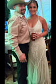 This dress was just perfect for my wedding! Loved every detail of it. Was long, but that was exactly what I was looking for. - Luz M.