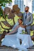 It fit perfectly. The lace-up detail in the back really allows the illusion of a custom-fit dress. Loved the lace detail with a little sparkle. I got so many compliments. - Elizabeth R.
